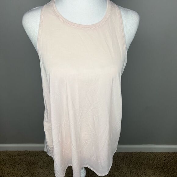 Athleta Power of She Incline Racerback Tank Top Women's Size M Light Pink Loose - Picture 1 of 3